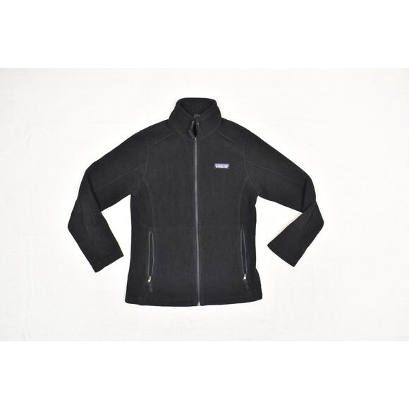 Patagonia Synchilla Fleece Full Zip Jacket Black Women's Size XS Pocket Zip - Picture 3 of 8